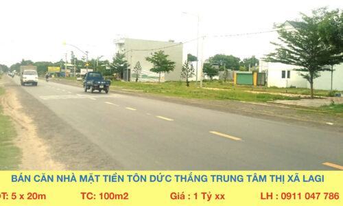 Bán Lô Đất Mặt Tiền Đường Tôn Đức Thắng, Xã Tân Phước, Thị Xã Lagi – Cơ Hội Đầu Tư Tuyệt Vời!