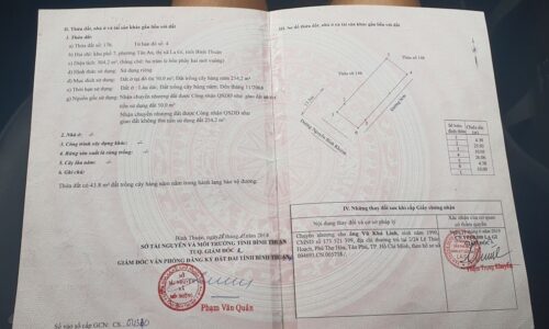 Bán Lô Đất Mặt Tiền Đường Nhựa Nguyễn Bỉnh Khiêm – Cơ Hội Đầu Tư Sáng Suốt Tại Trung Tâm Thị Xã Lagi, Bình Thuận