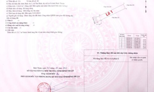 Cơ Hội Đầu Tư Tuyệt Vời Tại Lô Đất Rộng 26x60m, Thị Xã Lagi, Bình Thuận