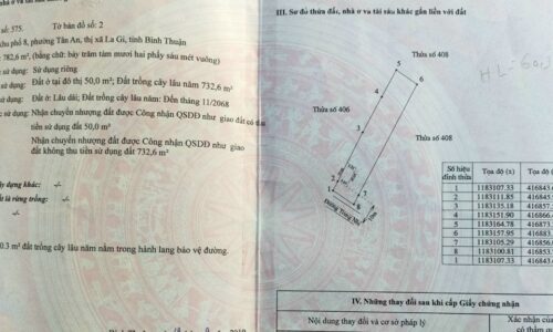 Lô Đất Mặt Tiền Đường Trưng Nhị, Tân An, Lagi, Bình Thuận